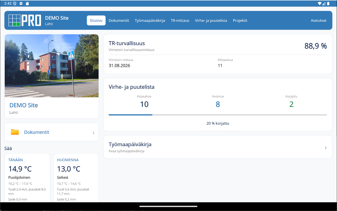 PRO Projektipankki App