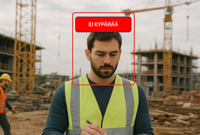 Työmaa ja AI kamera